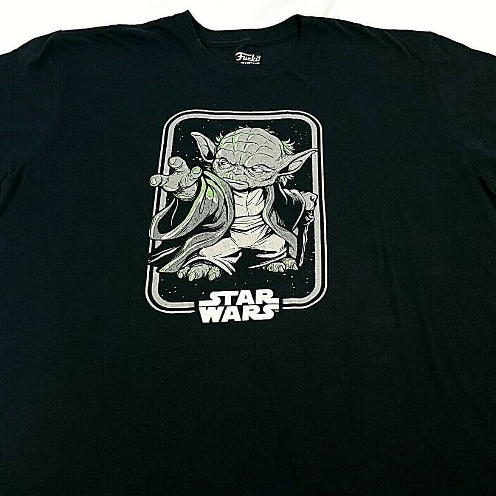 STAR WARS 3 Tshirts- Yoda, R2D2 BB8, Rogue One 2XL